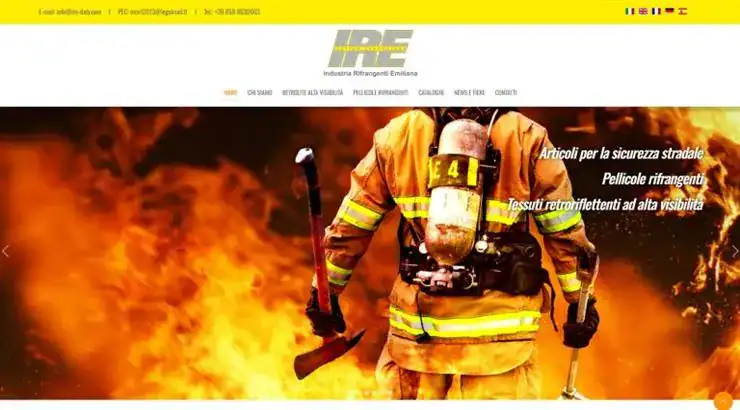 Realizzazione sito web IRE – Industria Rifrangenti Emiliana