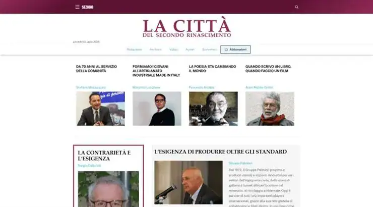 Realizzazione sito web La Città del Secondo Rinascimento