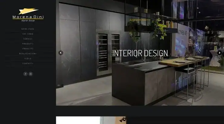 Realizzazione sito web Morena Dini – Interior Design