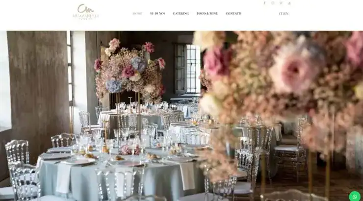 Realizzazione sito web Muzzarelli Catering