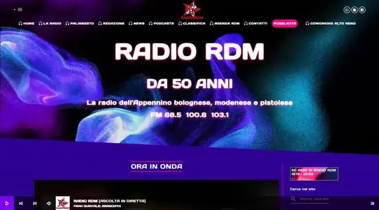Realizzazione sito web Radio RDM