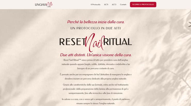 Realizzazione sito web UnghiaMO Lab
